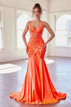 CDS470 - Lace Over Glittery Stretch Satin Mermaid Prom Gown Sheer Corset Bodice & Lace Adorned Cut-Out Side Panels PROM GOWN Cinderella Divine