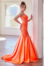 CDS470 - Lace Over Glittery Stretch Satin Mermaid Prom Gown Sheer Corset Bodice & Lace Adorned Cut-Out Side Panels PROM GOWN Cinderella Divine