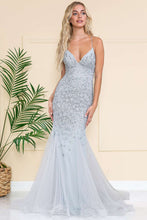 AC SU066 - Rhinestone Embellished Fit & Flare Prom Gown with Open Lace Up Corset Back PROM GOWN Amelia Couture   