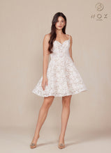 N E917W - Short White All Lace A-Line Homecoming Dress with Sweetheart Neck Homecoming Nox White 2 