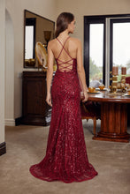 N C1836 - Fully Beaded Fit & Flare Prom Gown with Sheer Boned Bodice Leg Slit & Open Lace Back PROM GOWN Nox