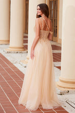 N F1567 - One Shoulder Shimmer Tulle A-Line Prom Gown with Sheer Beaded Lace Embellished Scoop Neck Bodice PROM GOWN Nox