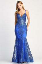 AD 3053 - Fit & Flare Prom Dress with Sequin Embellishments & Sheer Accented Boned Bodice PROM GOWN Adora   