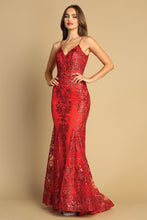 AD 3053 - Fit & Flare Prom Dress with Sequin Embellishments & Sheer Accented Boned Bodice PROM GOWN Adora XS RED 