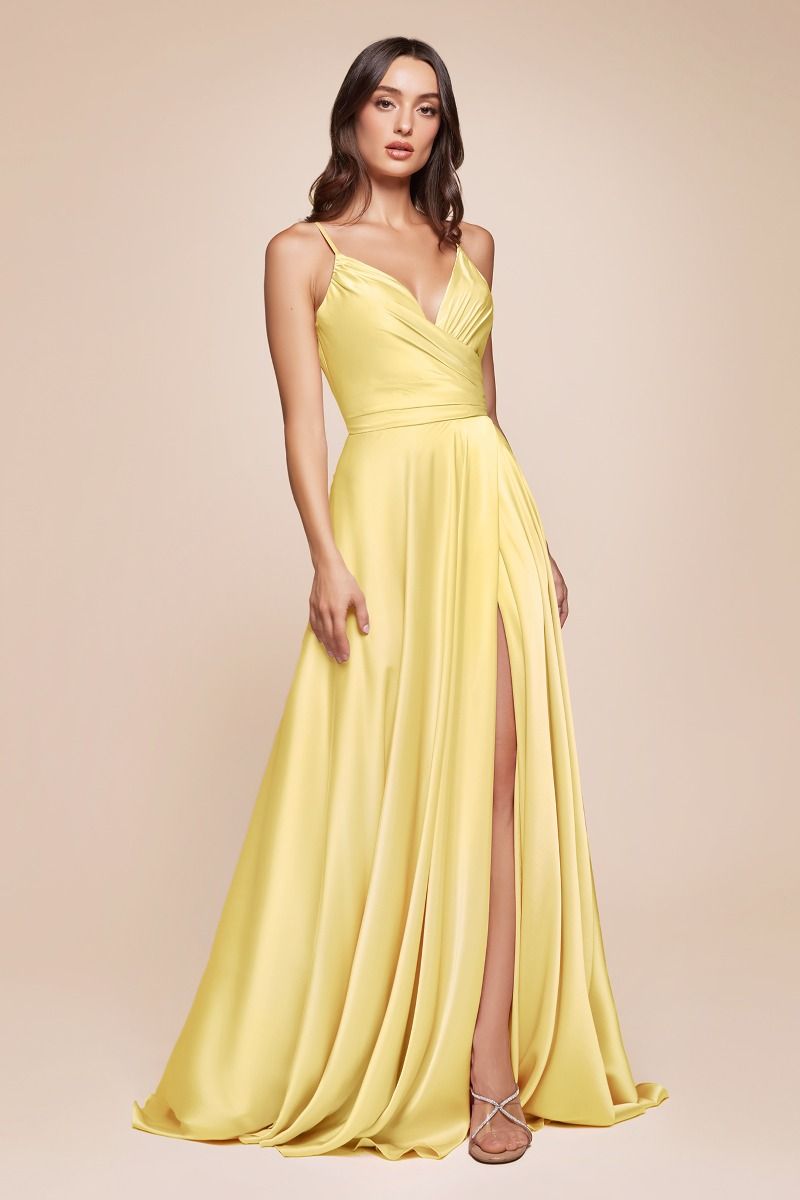 CD 7485 - Satin A-Line Prom Gown with Gathered Sweetheart Neckline & L Diggz Formals CD 7485 - Satin A-Line Prom Gown with Gathered Sweetheart Neckline & L Diggz Formals