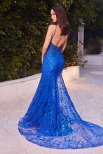 CD A1252 - Lace Appliqued Mermaid Prom Gown with Sheer Boned Bodice & Low Scoop Back PROM GOWN Andrea & Leo Couture   