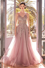 CD A1416 - Layered Tulle A-Line Prom Gown with Boned Embellished Lace Bodice & Lace-up Corset PROM GOWN Cinderella Divine