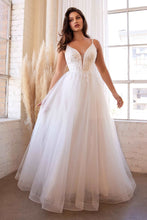 CD CD0154W - Layered Tulle Wedding Gown with Fitted Bead Embellished Bodice Sweet Heart Neck & Low Open Back Wedding Gown Cinderella Divine XS OFF WHITE 