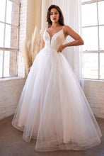 CD CD0154W - Layered Tulle Wedding Gown with Fitted Bead Embellished Bodice Sweet Heart Neck & Low Open Back Wedding Gown Cinderella Divine   