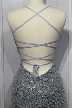 CD CD258 - Full Sequin Fit & Flare Prom Gown with Open Lace Up Corset Back & High Leg Slit PROM GOWN Cinderella Divine   