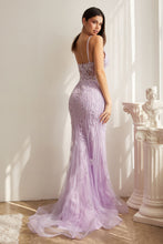 CD CD992 - In-Line Beaded Lace Embellished Fit & Flare Prom Gown with Sheer Boned Bodice PROM GOWN Cinderella Divine   