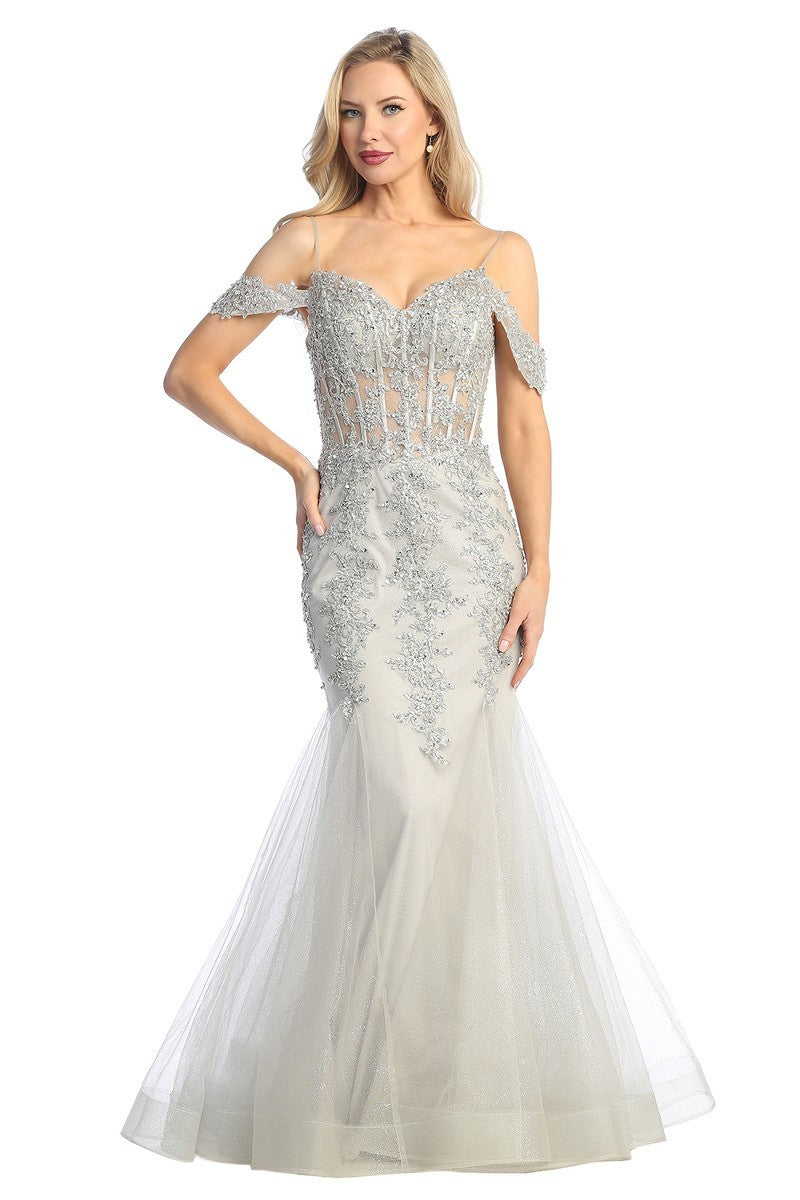 Black-Colored Premium Flare Gown