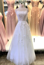 E 9757 - Shimmer Tulle A-Line Prom Gown with 3D Lace Applique Scoop Neck & Lace Up Corset Back PROM GOWN Eureka   