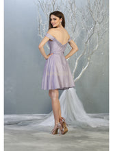 MQ 1788 - Off the Shoulder Homecoming Gown with Embroidered Bodice & Sweetheart Neckline Homecoming Mayqueen   