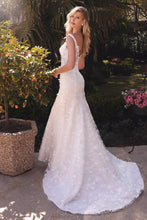 CD TY01 - Mermaid Wedding Gown with Floral Applique & Off the Shoulder Straps Wedding Gown Cinderella Divine   